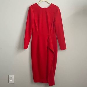 ❤️ Red Pencil Midi Dress